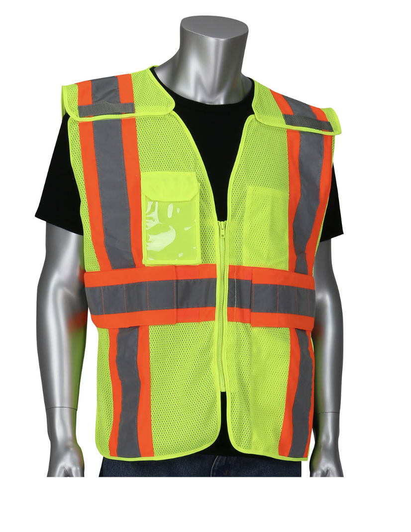 ANSI Type R Class 2 Expandable Two-Tone Mesh Breakaway Vest #302-0590